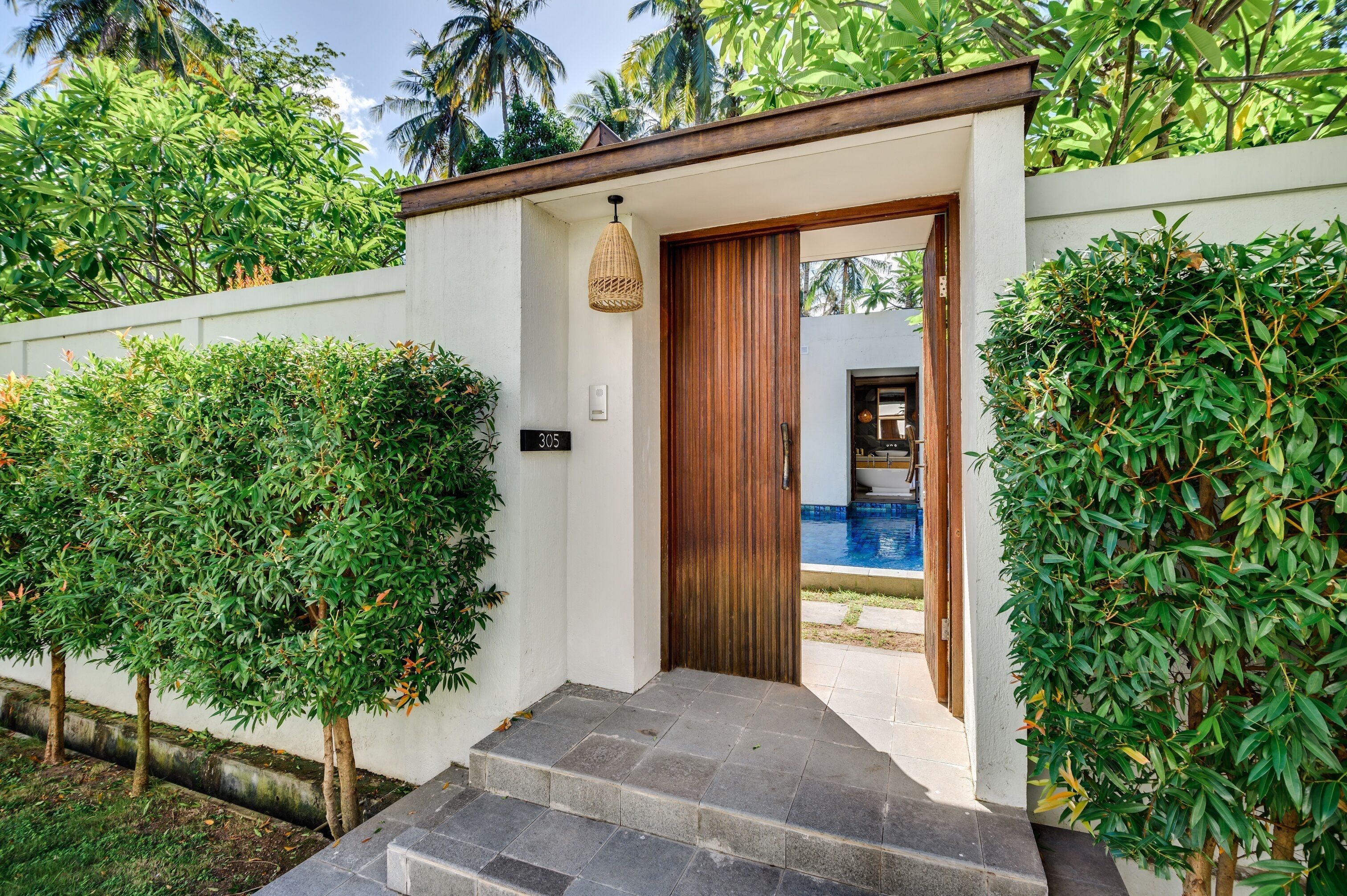Deluxe Villa with Private Pool | Ropa de cama de alta calidad, minibar, escritorio y wifi gratis 