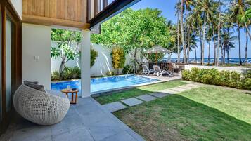 Beach Front Villa with Private Pool | Terrace/patio