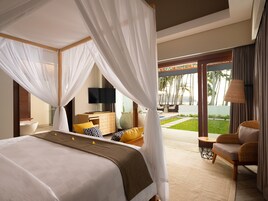 Beach Front Villa with Private Pool | 高档床上用品、迷你吧、办公桌、免费 WiFi