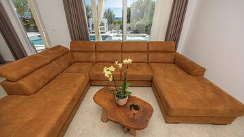 Smart TV, fireplace, video games