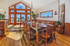 Dining - Semi-Oceanfront Hatteras Home w/ Pool, Hot Tub, Elevator, Game Room, Tiki Bar (Hatteras)