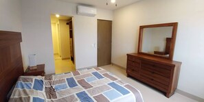 3 bedrooms, memory foam beds, soundproofing, iron/ironing board