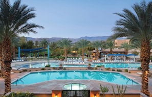 A heated pool