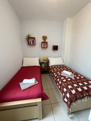 2 bedrooms, soundproofing, iron/ironing board, travel crib