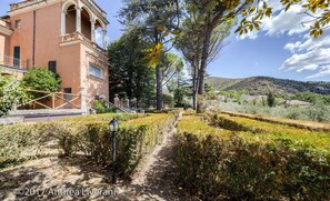 Garden and the villa