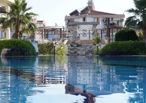 Indoor pool, a heated pool - Mirage 1, ground floor private 2 bed home in popular community (Side Belediyesi)