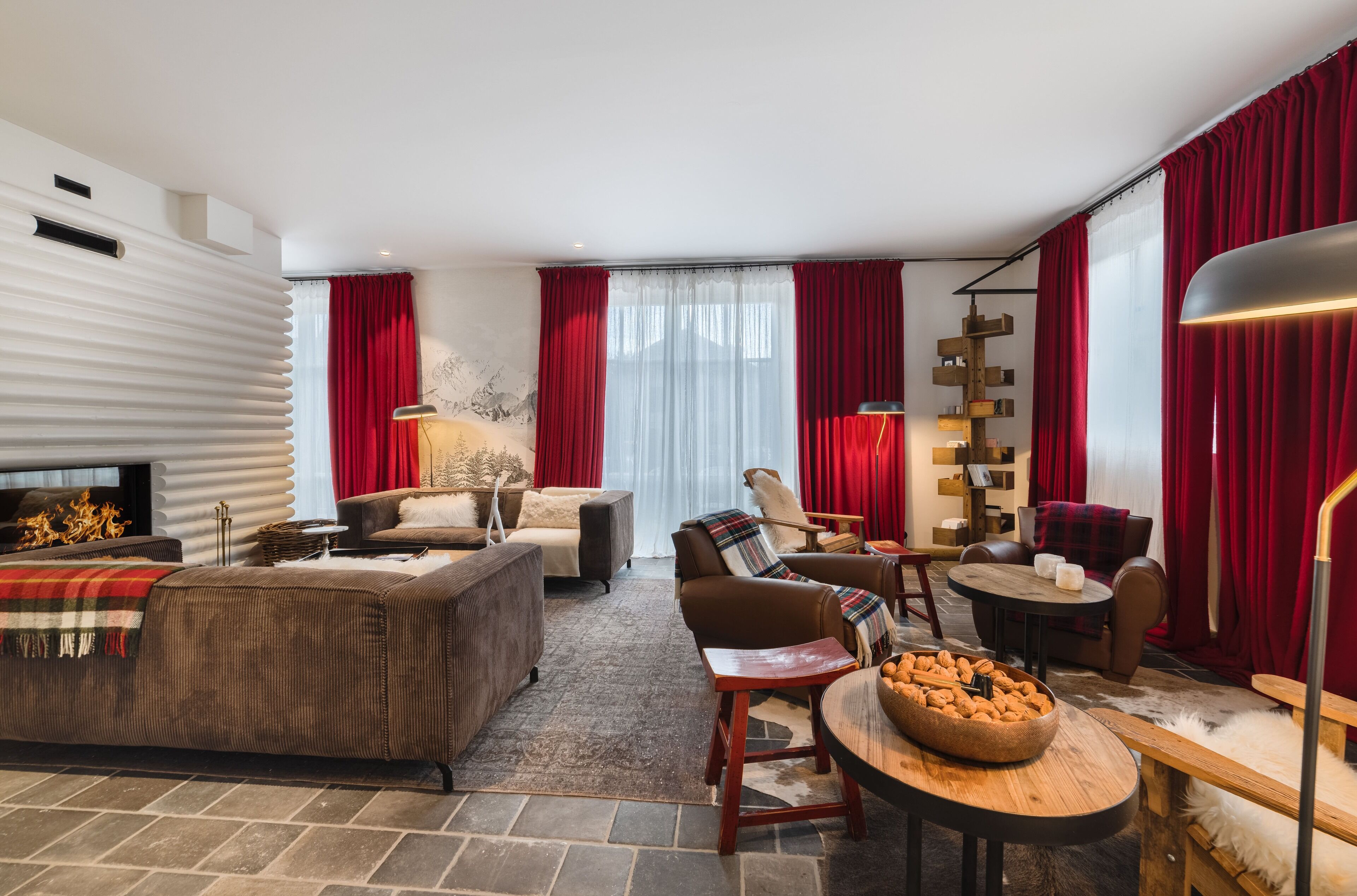 chalet | living area | flat-screen tv