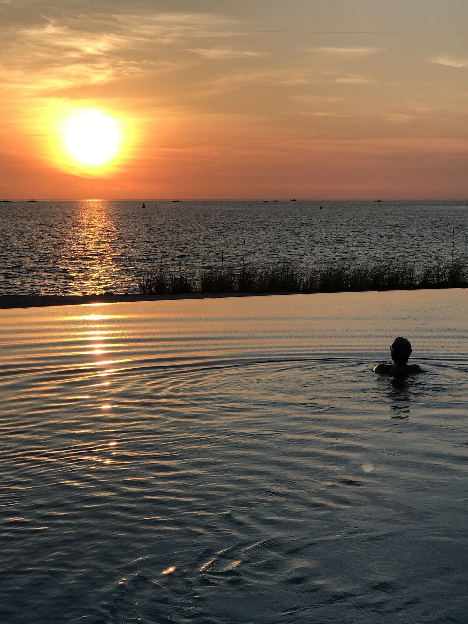 Sunset at the Infinity Pool