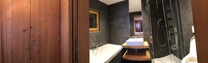 Bathtub, towels - Family Chalet Anzère (Anzère)