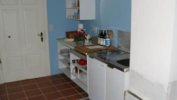 Apartment, 2 Bedrooms, Terrace | Private kitchen | Fridge, stovetop, coffee/tea maker, cookware/dishes/utensils