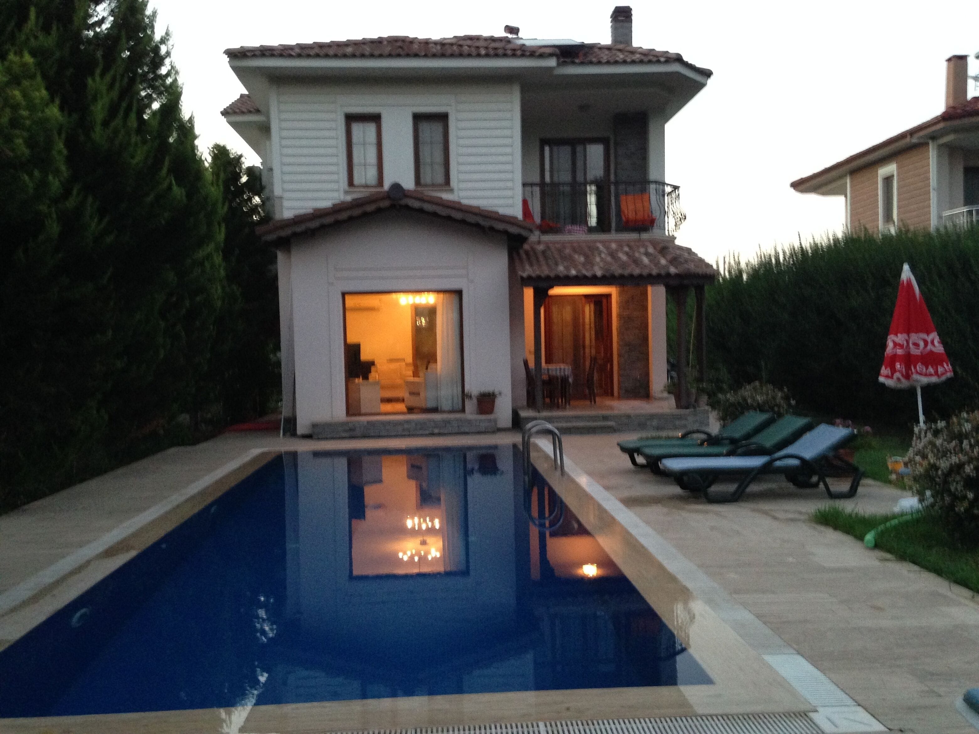 Villa from garden