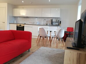 Flat-screen TV - Awesome City Apartment (Cambridge)