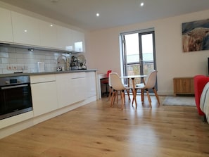 Fridge, microwave, oven, stovetop - Awesome City Apartment (Cambridge)