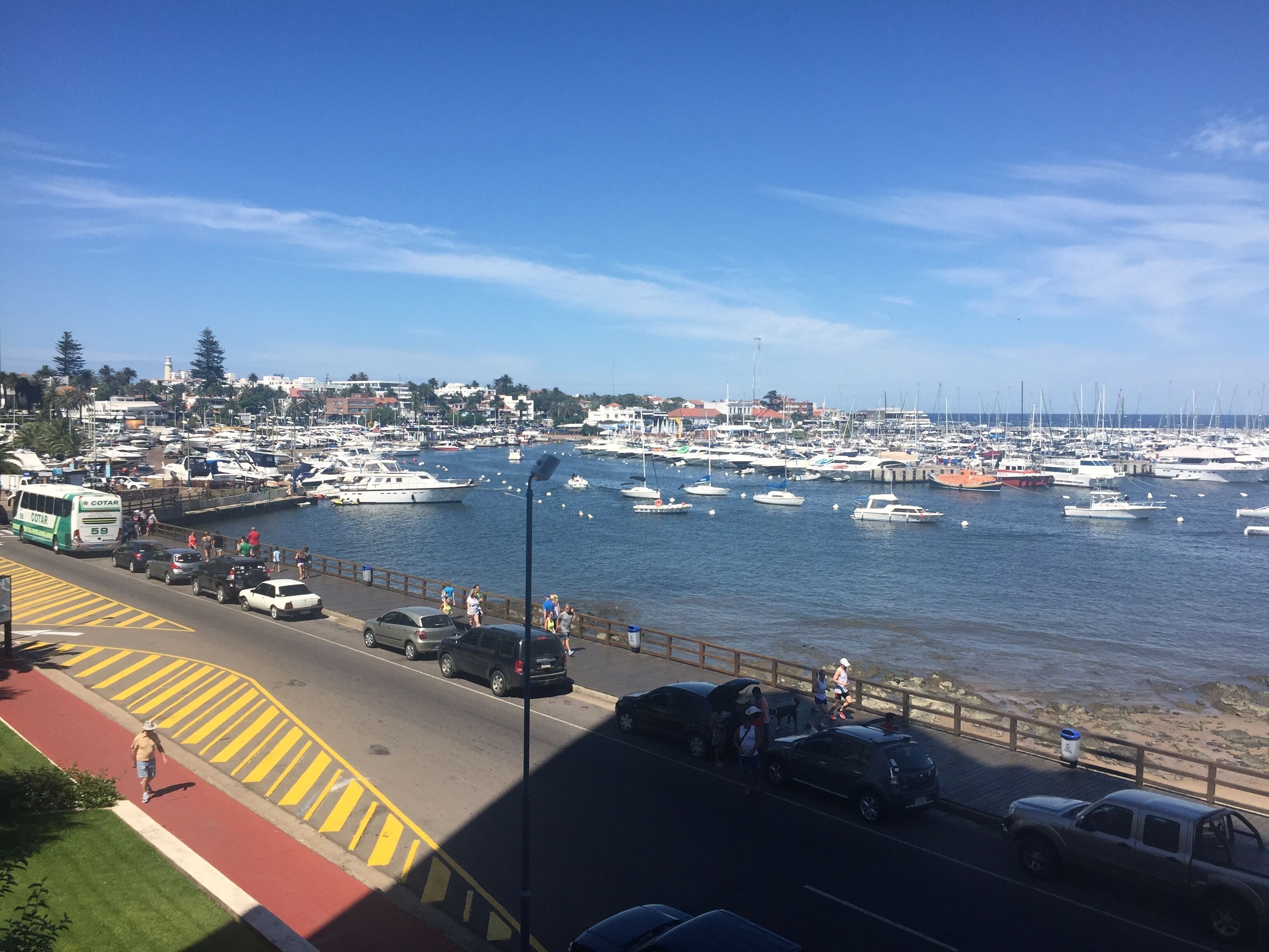 view of marina from balcony