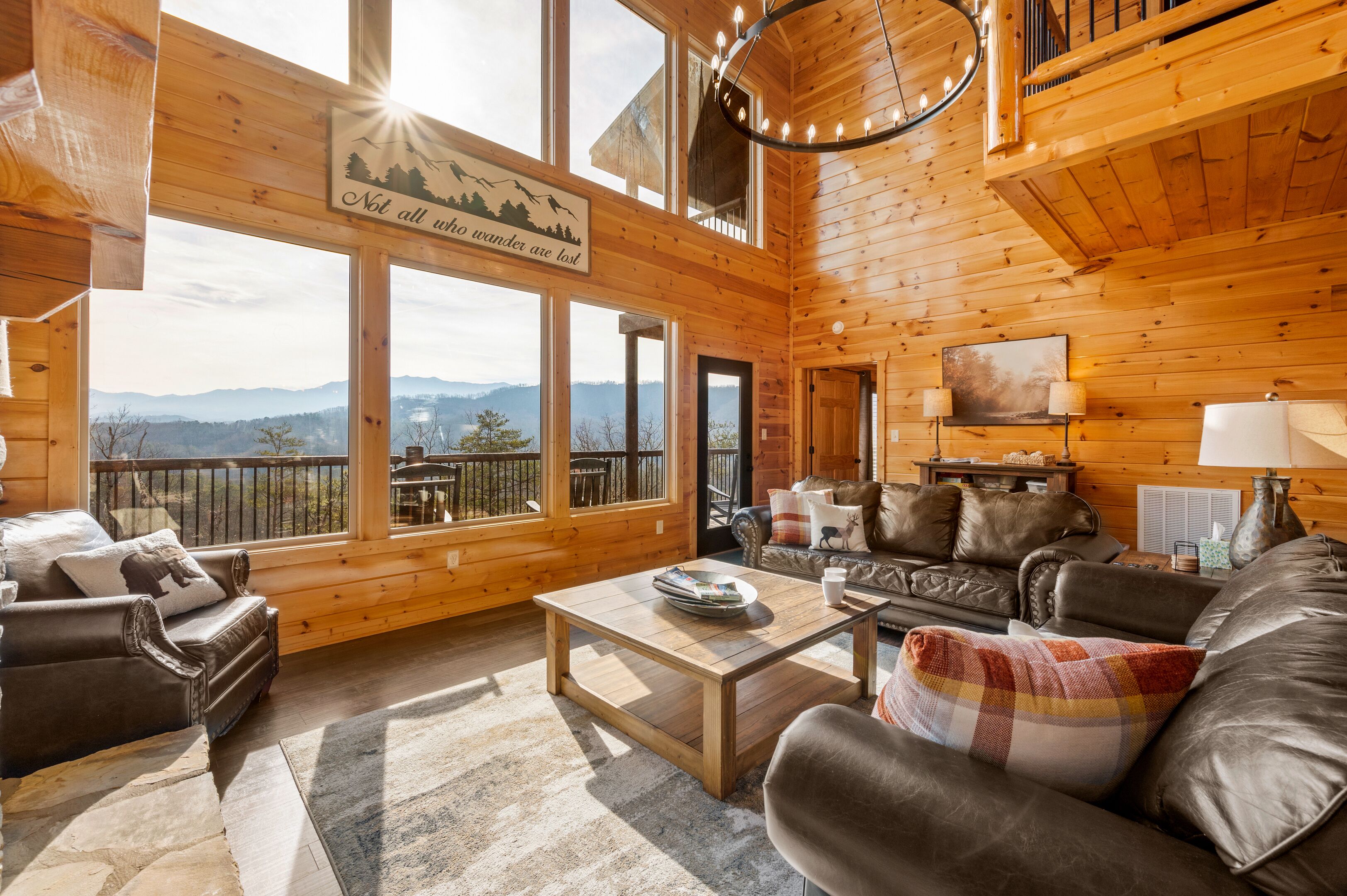 Smart TV, fireplace, video games, DVD player