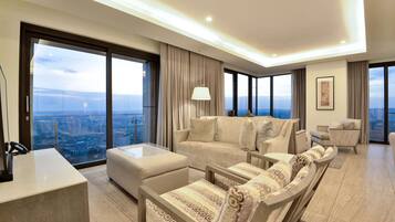 3 bilik tidur, peralatan tempat tidur premium, peti besi dalam bilik