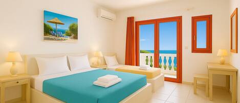 1 chambre, coffres-forts dans les chambres, fer et planche à repasser