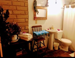 Design Double Room | Bathroom | Shower, free toiletries, towels, soap