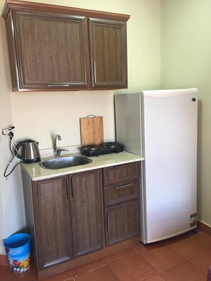 Refrigerador y tetera eléctrica 