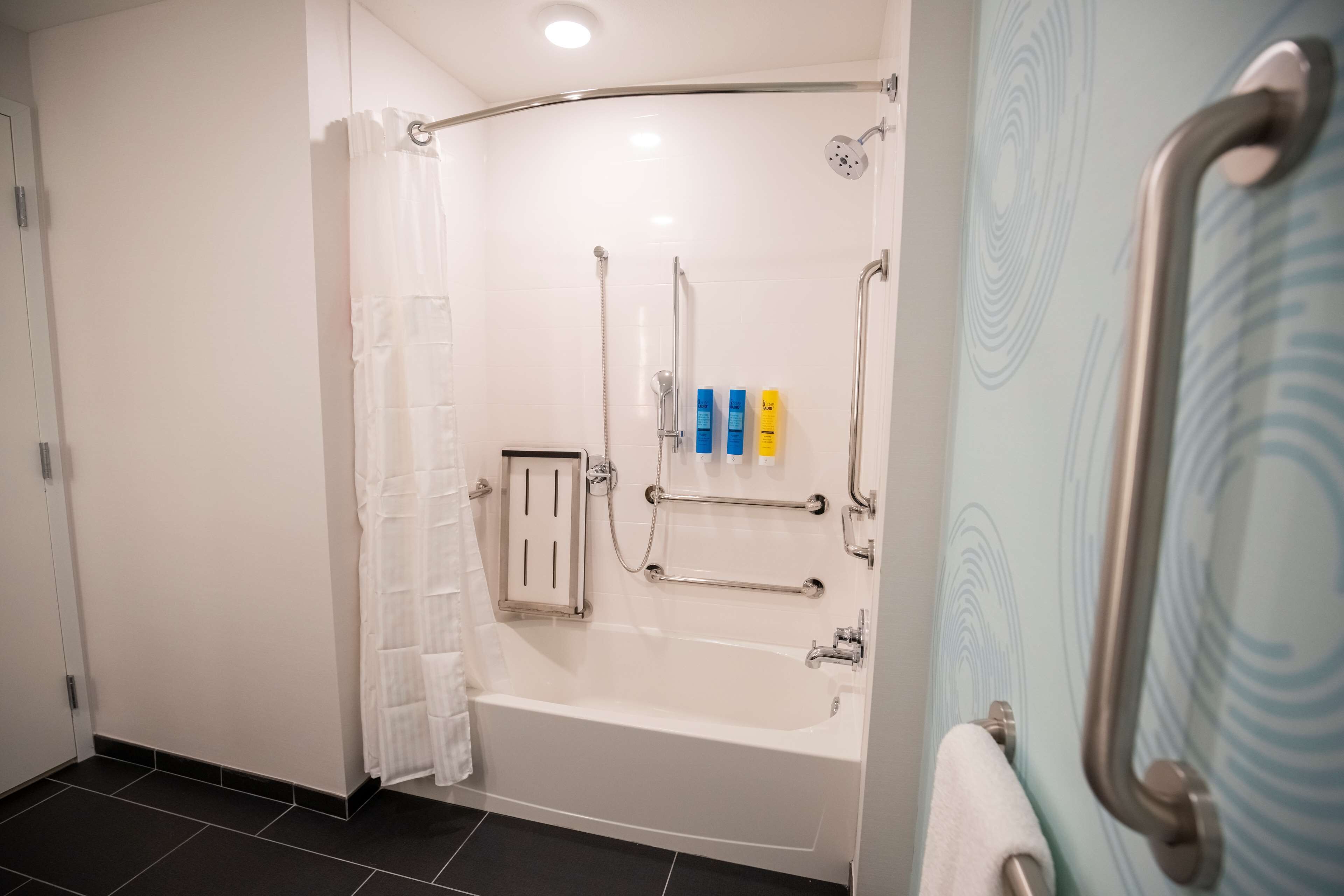 free toiletries, hair dryer, towels, soap