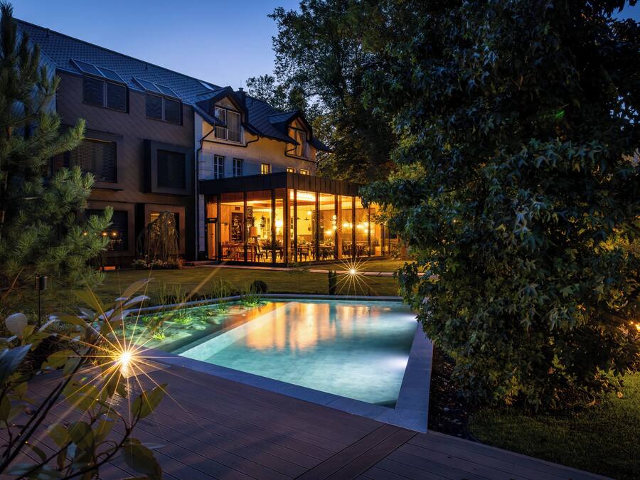 Front of property - evening/night