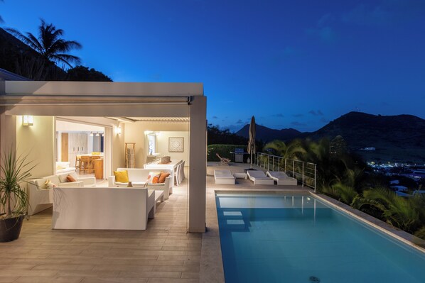 A heated pool
