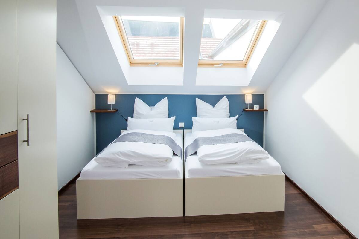 Comfort Apartment, 2 Bedrooms, Terrace (Blue) | 2 bedrooms, in-room safe, blackout drapes, soundproofing