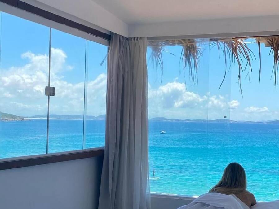 Estúdio King Deluxe (vista para o mar) | Minibar, blackout drapes, free WiFi, bed sheets