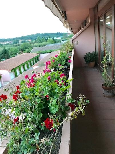 Luxurious duplex, large solarium terraces, downtown and near the beach.