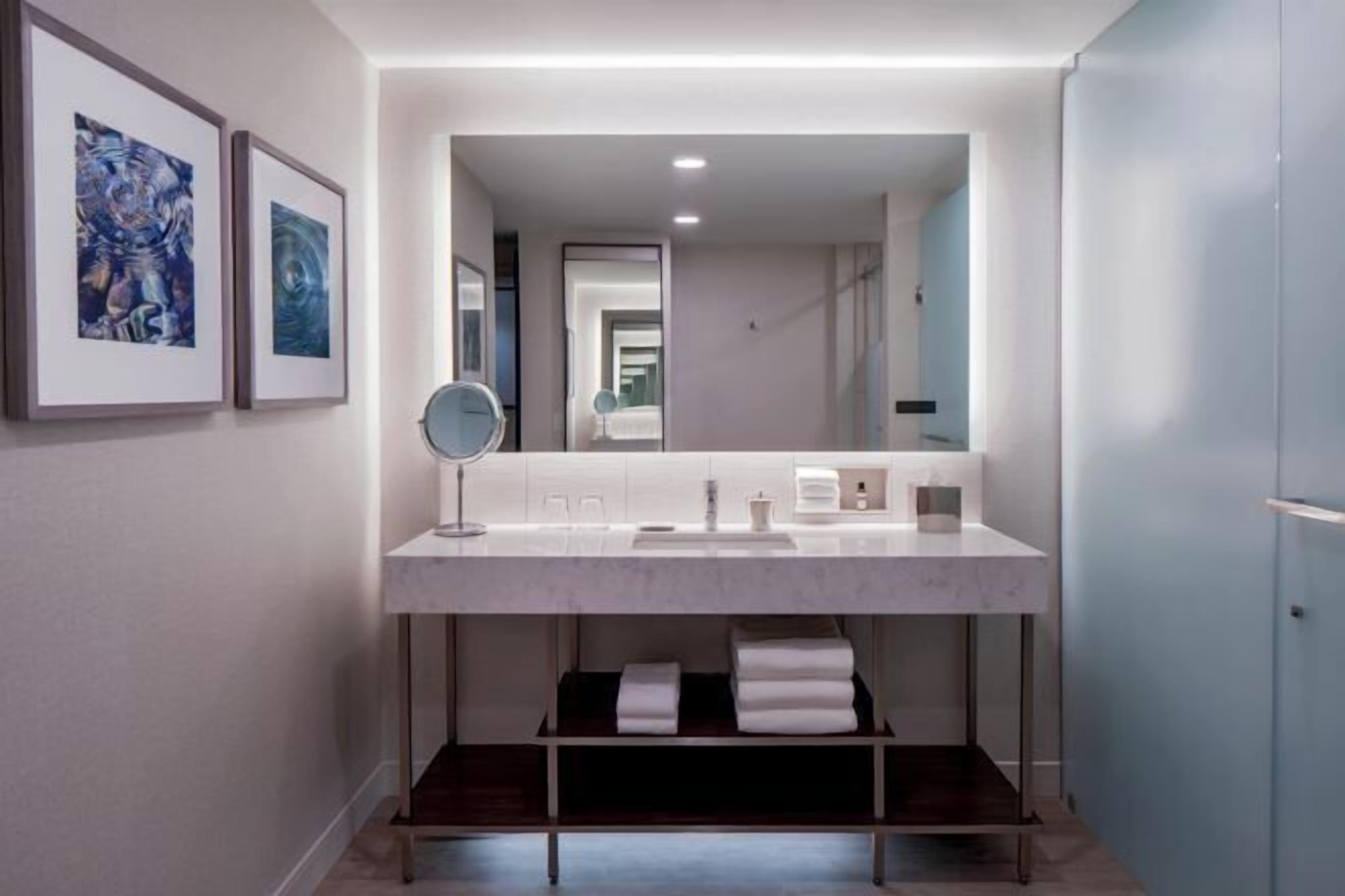 Bathroom | Shower, free toiletries, hair dryer, towels