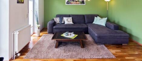 TV, DVD player, books