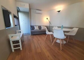 Superior Apartment | Living area | 20-inch TV with cable channels