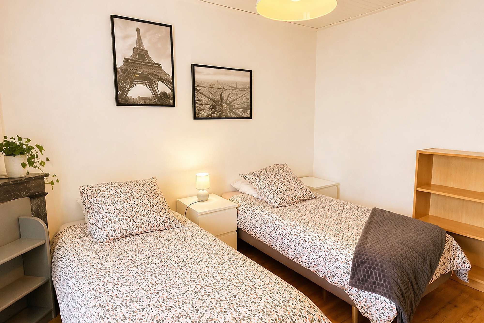 3 slaapkamers, een strijkplank/strijkijzer, wifi, beddengoed