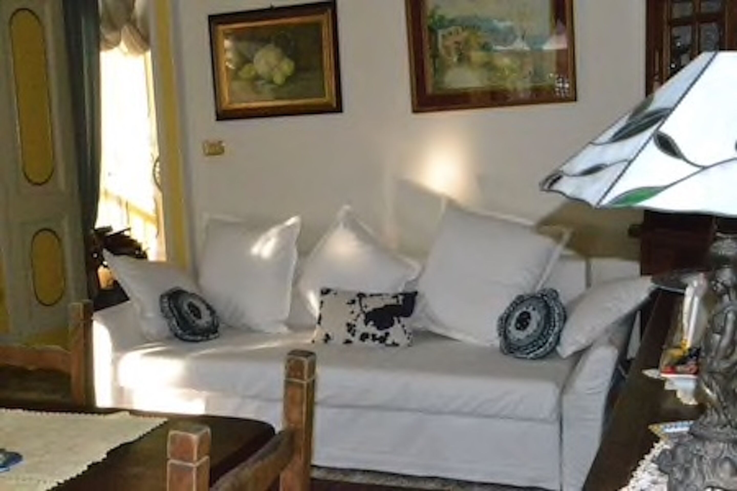 Een televisie, een open haard, een dvd-speler en boeken