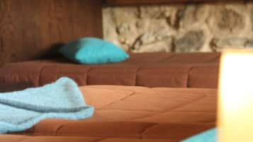 5 slaapkamers, een strijkplank/strijkijzer, internet, beddengoed