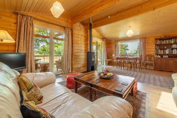 Ground floor: Sitting room with a wood burning stove