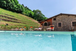 Pool - Apartment for 7 people, wifi, air conditioning  (Torcigliano)