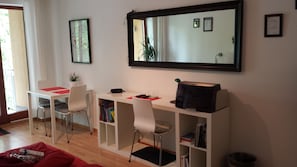 Apartment, 1 Bedroom | Living area | TV