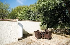 Private patio courtyard