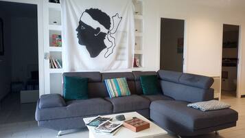 Una televisión, videojuegos, un reproductor de DVD