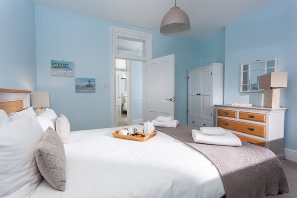 2 bedrooms, iron/ironing board, travel crib, bed sheets