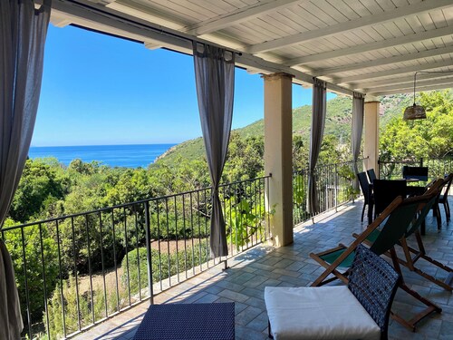 Villa à Peri - Deux 5 lits avec terrasse couverte MER