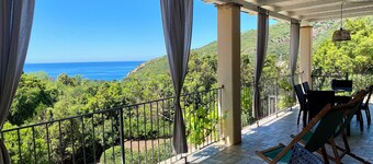 Villa Ă Peri - Deux 5 lits avec terrasse couverte MER