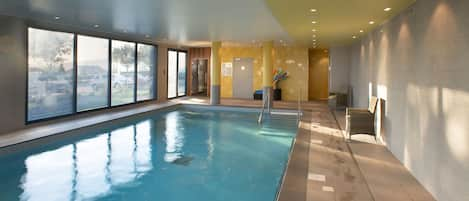 Indoor pool, a heated pool