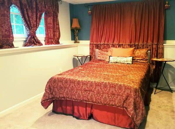 1 bedroom, internet, bed sheets