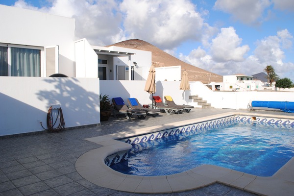 The Casita and Studio with pool terrace.