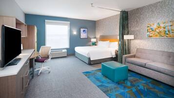 Cofres nos quartos, escrivaninha, espaço de trabalho para notebook