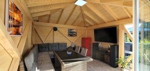 تلفزيون ذكي، مدفأة، مشغل دي في دي، ستيريو