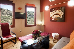 Télévision, cheminée