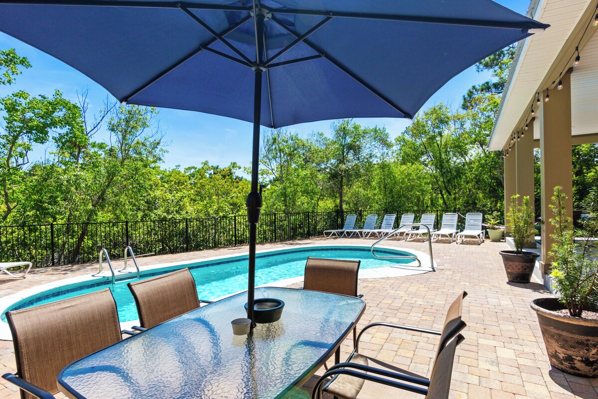 Photo 43 of Destin Sun: Secluded Home with Pool, Golf Cart, Walk to Beach